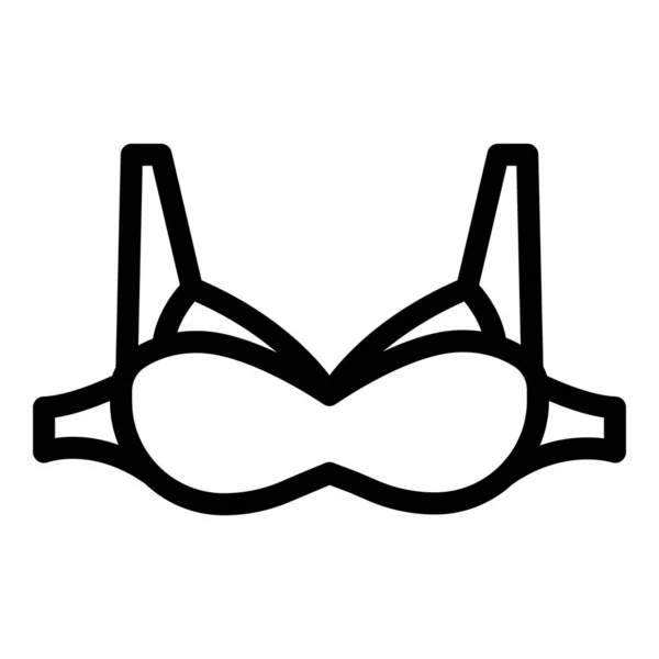 New brassiere icon, outline style — Stock Vector