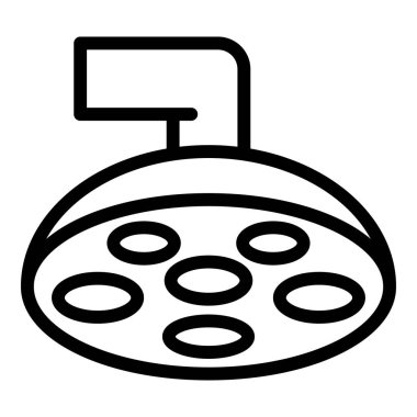 Laboratuvar tıbbi lamba simgesi, taslak biçimi