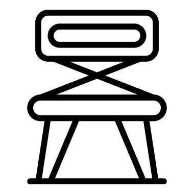 Katlanmış sandalye simgesi, taslak biçimi