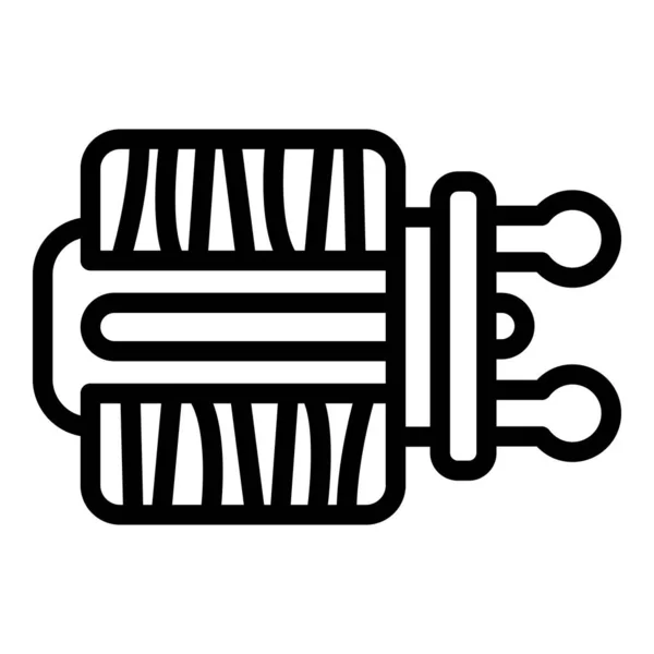 Ícone de bobina de haste, estilo de contorno —  Vetores de Stock