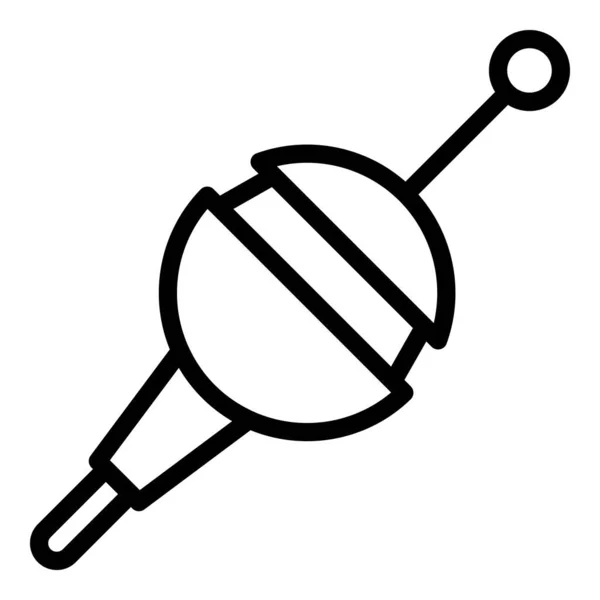 Icono de bobina redonda, estilo de contorno — Vector de stock