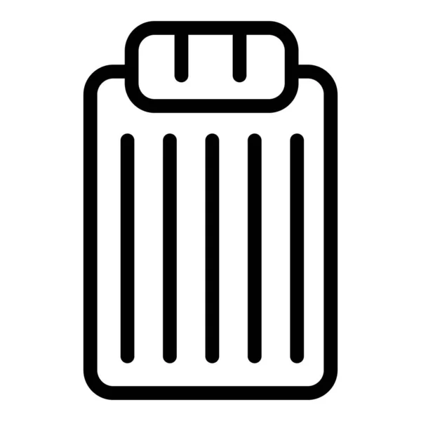 Ikona materaca pneumatycznego w stylu zarysu — Wektor stockowy