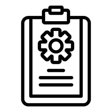 Çark simgesi olan boş, taslak biçimi