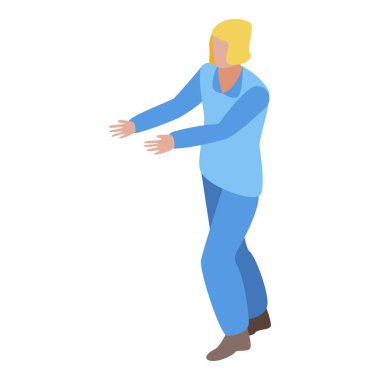 Üst düzey ev yardım simgesi, izometrik biçim