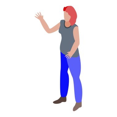 Party lgbt kadın simgesi, izometrik biçim