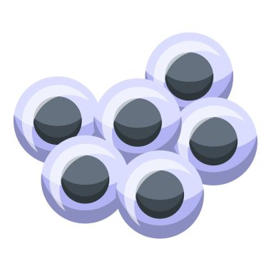 Sürüngen gözler simgesi, izometrik biçim