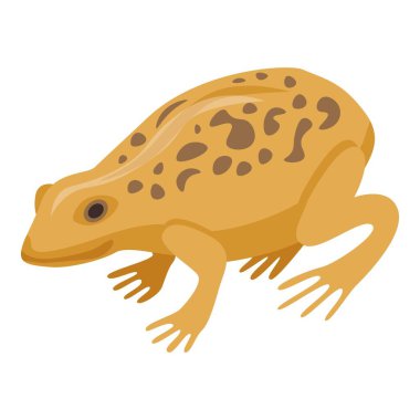 Yer kurbağası simgesi, izometrik stil