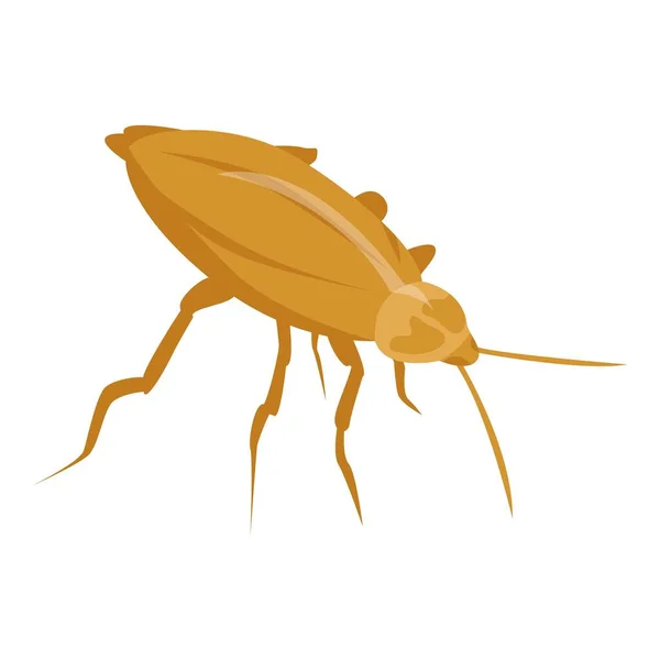 Złota ikona karalucha w stylu izometrycznym — Wektor stockowy