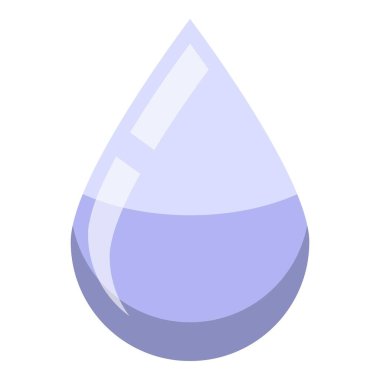 İnek sütü damlası simgesi, izometrik biçim