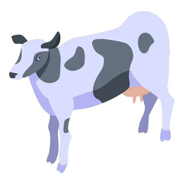 Ikona krów mlecznych, izometryczny styl — Wektor stockowy