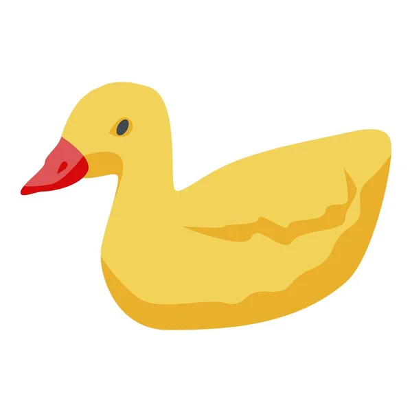 Icono de pato amarillo, estilo isométrico — Archivo Imágenes Vectoriales