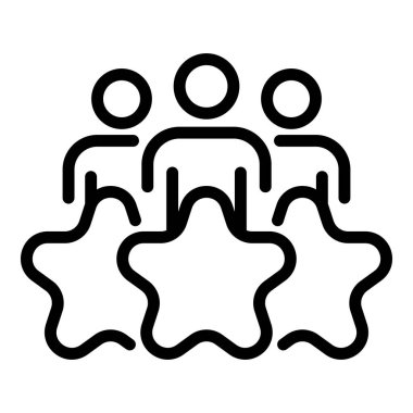 Çalışan personel avcısı simgesi, taslak biçimi