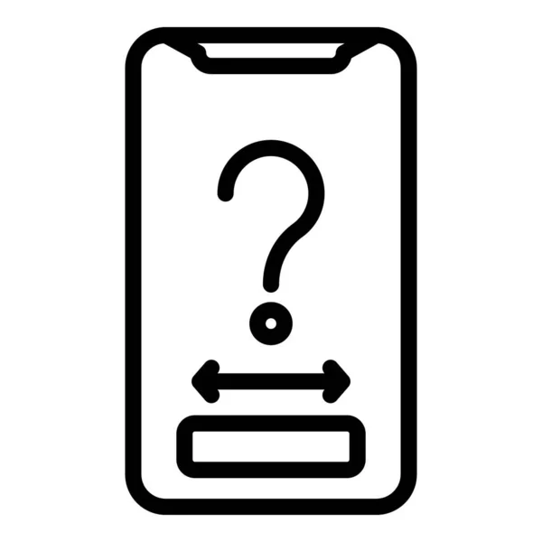 Aday akıllı telefon simgesi, özet biçimi — Stok Vektör