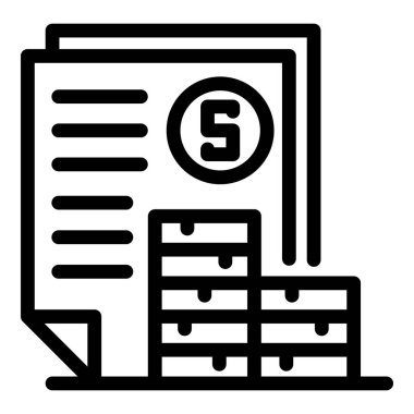 Para ajansı simgesi, taslak biçimi