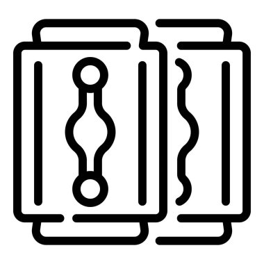 Ustura simgesi, taslak biçimi