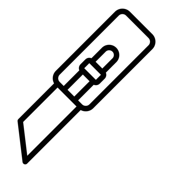 Cutter-Symbol, Umrissstil — Stockvektor