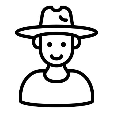 Çiftlik yapımcısı simgesi, taslak biçimi