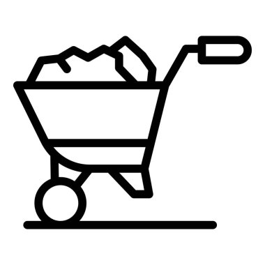 Tam zemin el arabası simgesi, özet biçimi