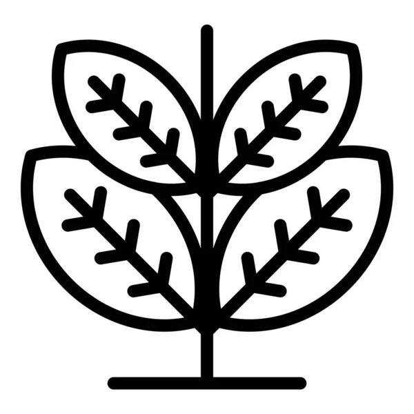 Gospodarstwo nowa ikona roślin, styl zarys — Wektor stockowy