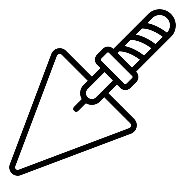 Handkellen-Symbol, Umrissstil — Stockvektor