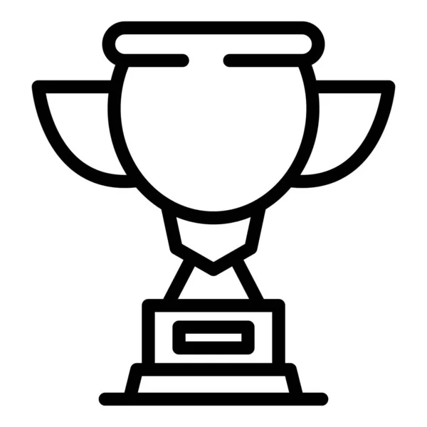 Иконка спортивного трофея, стиль контура — стоковый вектор