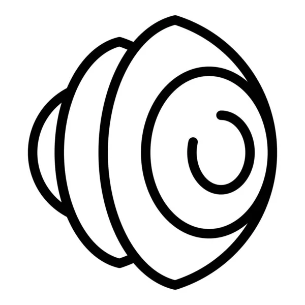 Icono de bola de ojo piramidal, estilo de contorno — Vector de stock