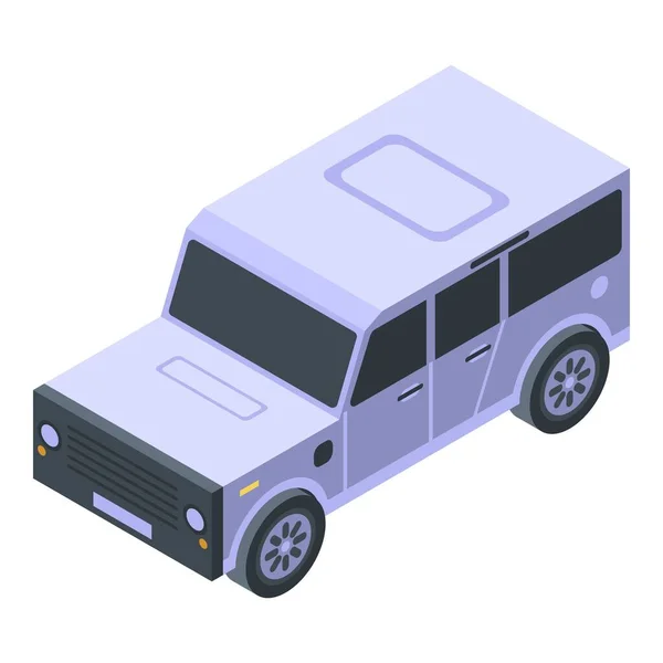 Safari icono del coche, estilo isométrico — Vector de stock