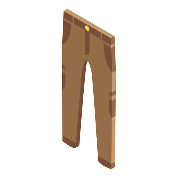 Icono de pantalones Safari, estilo isométrico — Archivo Imágenes Vectoriales