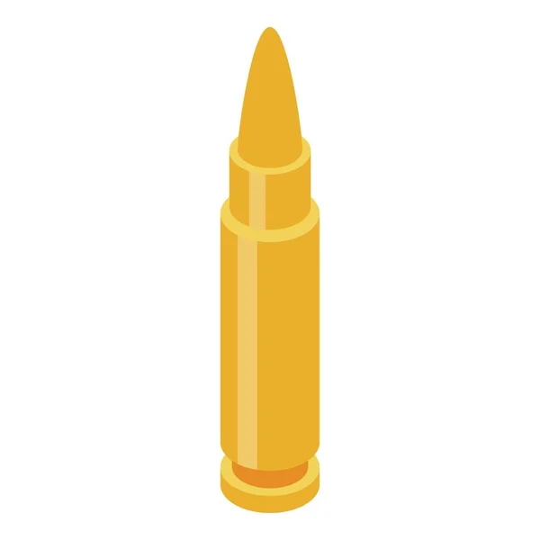Ícone de bala arma, estilo isométrico — Vetor de Stock