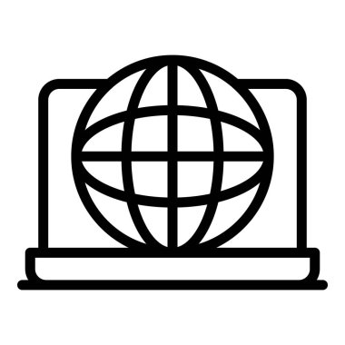 Genel dizüstü bilgisayar web simgesi, özet biçimi