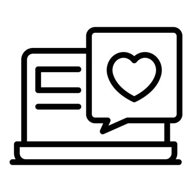 Aşk çubuğu mesaj simgesi, özet biçimi