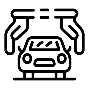 Aracın reklam simgesi, taslak biçimi