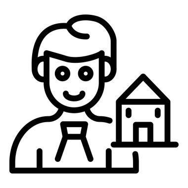 Ev satışı simgesi, taslak biçimi