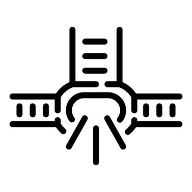 Metal kiriş kaynak simgesi, dış hat biçimi