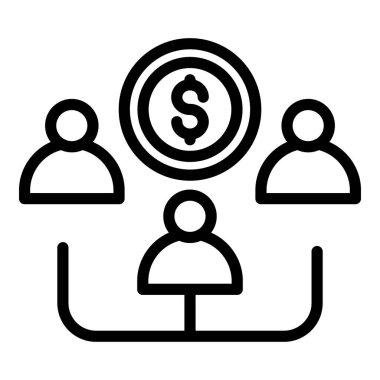 Erkekler ve madeni para simgesi, taslak biçimi