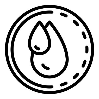 Bir çember simgesinde küçük ve büyük düşüş, özet biçimi