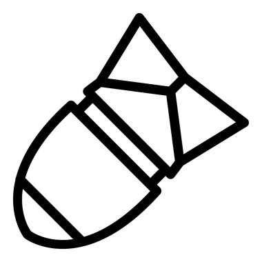 Düşen savaş roketi simgesi, taslak biçimi