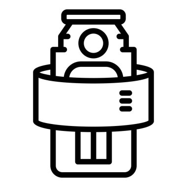 Vücut CT tarama simgesi, özet biçimi