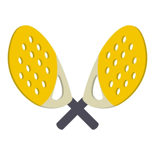 Icona paddle tennis, stile isometrico — Vettoriale Stock