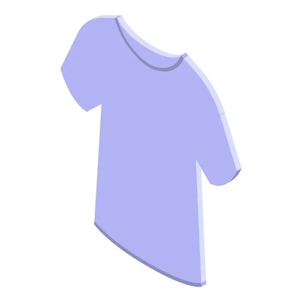 漁師のTシャツのアイコン、アイソメトリックスタイル — ストックベクタ