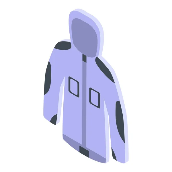 Icono de chaqueta de pescador, estilo isométrico — Vector de stock