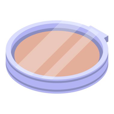 Güzellik tozu simgesi, izometrik biçim