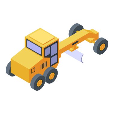 Ağır not makinesi simgesi, izometrik biçim