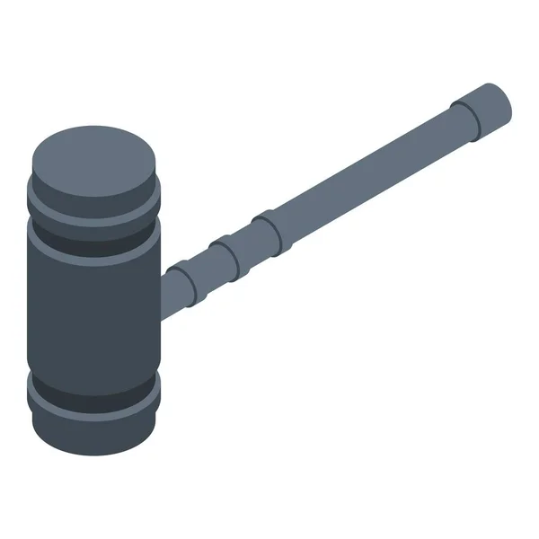 Judge hammer icon, isometric style — Stock Vector