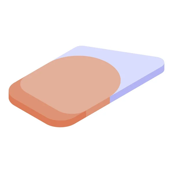 Nail manicure form icon, isometric style — 스톡 벡터
