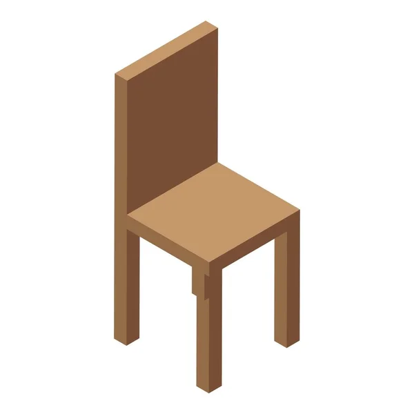 Icône chaise de jardin, style isométrique — Image vectorielle