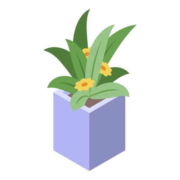 Ikona květináče, izometrický styl — Stockový vektor