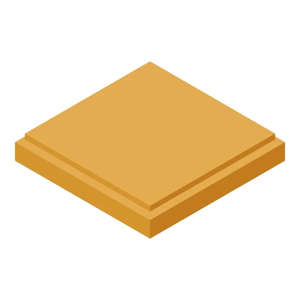 Decorative tile icon, isometric style — Stock Vector
