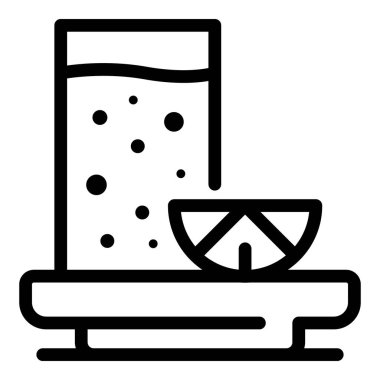 Taze meyve suyu ikonu, taslak biçimi