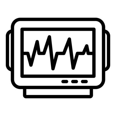 Kardiyogram simgesi, taslak biçimi